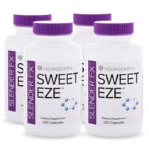 Suplemento Youngevity Slender FX Sweet EZE - 4 Frascos com 120 Cápsulas