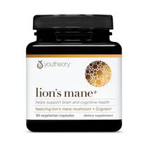Suplemento Youtheory Lion's Mane+ 90 cápsulas vegetarianas Suplemento Youtheory Lion's Mane+ 90 cápsulas vegetarianas