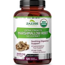 Suplemento Zazzee Organic Marshmallow Root 3000 mg 120 cápsulas