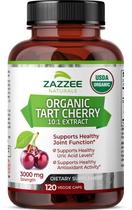 Suplemento Zazzee USDA Organic Tart Cherry 3000 mg 120 cápsulas