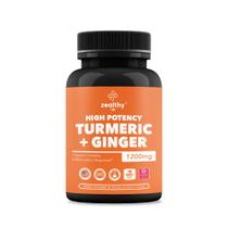 Suplemento Zealthy Life Turmeric Ginger 1200 mg 180 cápsulas Suplemento Zealthy Life Turmeric Ginger 1200 mg 180 cápsulas