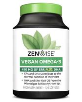 Suplemento Zenwise Health Vegan Omega 3 120 Cápsulas Gelatinosas