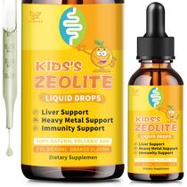 Suplemento Zeolite Drops Hudetex Kids com sabor de laranja de 60 ml