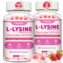 Suplemento Zetelixia L-Lisina Gummies 1000 mg com L-Arginina 120Ct Suplemento Zetelixia L-Lisina Gummies 1000 mg com L-Arginina 120Ct