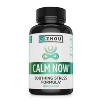 Suplemento Zhou Calm Now Soothing Support 30 porções - 60 cápsulas vegetais