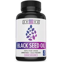 Suplemento Zhou Nutrition Black Seed Oil 60 cápsulas
