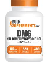 Suplementos a granel: cápsulas DMG, 150 mg, 365 unidades, sem glúten