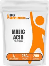 Suplementos a granel de ácido málico em pó 250g sem glúten