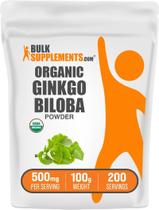 Suplementos a granel Ginkgo Biloba orgânico em pó 100g 500mg