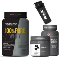 Suplementos Academia Whey Protein Probiotica + Creatina + BCAA - Max Titanium - Max Titanium / Probiotica