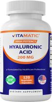 Suplementos Ácido Hialurônico Vitamático 200mg 120 Cápsulas