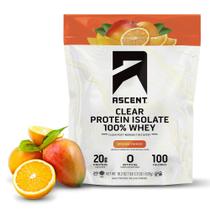 Suplementos Ascent Clear Whey Protein Powder Orange Mango 20s