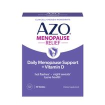 Suplementos AZO Alivio Diario para la Menopausia + Vitamina D 30 Cápsulas
