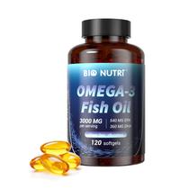 Suplementos BIO NUTRI Omega 3 Óleo de Peixe 3000 mg 120 Cápsulas Gelatinosas