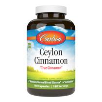 Suplementos Carlson Ceylon Canela 500 mg Extrato 180 Cápsulas