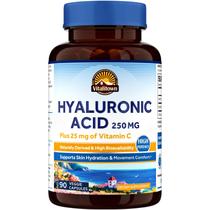 Suplementos de ácido hialurônico Vitalitown 250 mg com 25 mg de vitamina C
