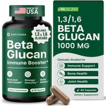 Suplementos de Beta Glucan Nutriana 1000 mg 60 cápsulas vegetais