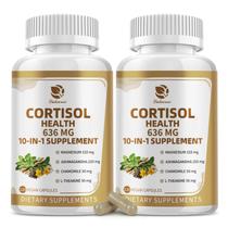 Suplementos de cortisol Lukaree 10 em 1 com magnésio 240 cápsulas Suplementos de cortisol Lukaree 10 em 1 com magnésio 240 cápsulas