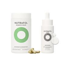 Suplementos de crescimento capilar + Sérum Nutrafol Women 1 mês Suplementos de crescimento capilar + Sérum Nutrafol Women 1 mês