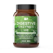 Suplementos de enzimas digestivas: 100 cápsulas naturais completas Suplementos de enzimas digestivas: 100 cápsulas naturais completas