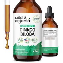 Suplementos de extrato de ginkgo biloba selvagem e orgânico 120mL