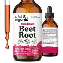 Suplementos de extrato de raiz de beterraba selvagem e orgânica 240 mL 8000 mg Suplementos de extrato de raiz de beterraba selvagem e orgânica 240 mL 8000 mg