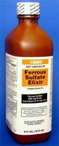 Suplementos de ferro NebuAksol Elixir de sulfato ferroso 500mL