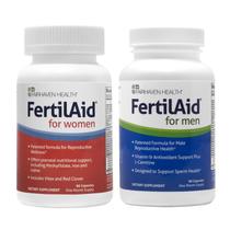 Suplementos de fertilidade Fairhaven Health FertiLaid para homens e mulheres