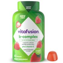 Suplementos de goma Vitafusion B-Complex com 5 vitaminas B 60 ct