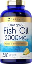 Suplementos de óleo de peixe Carlyle 2000mg 320 cápsulas de ômega-3