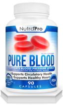 Suplementos de pressão arterial NutraPro Pure Blood 90 cápsulas