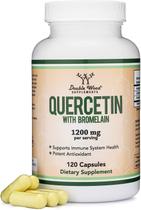 Suplementos de quercetina de madeira dupla com bromelaína 120 cápsulas Suplementos de quercetina de madeira dupla com bromelaína 120 cápsulas