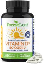 Suplementos de vitamina D3 ForestLeaf 50000 UI 240 cápsulas