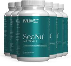 Suplementos de vitaminas para cabelo IVL SeaNu Hair Growth (pacote com 6) Suplementos de vitaminas para cabelo IVL SeaNu Hair Growth (pacote com 6)