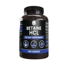 Suplementos dietéticos PURE ORIGINAL INGREDIENTS Betaína HCL 365 cápsulas