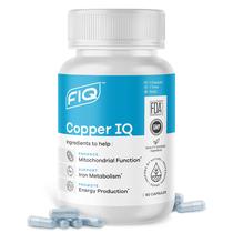 Suplementos FIQ Copper IQ com bisglicinato de cobre 60 cápsulas