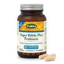 Suplementos Flora Super Bifido Plus 102 bilhões de CFU 30 cápsulas