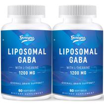 Suplementos Genogna Lipossomal GABA com L-Teanina 1200 mg 120 cápsulas Suplementos Genogna Lipossomal GABA com L-Teanina 1200 mg 120 cápsulas