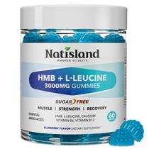 Suplementos Gomas NATISLAND HMB e L-Leucina 60 unidades