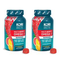 Suplementos Kori Krill Oil Omega-3, gomas de 120 quilates, pacote com 2