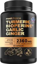 Suplementos MEDCHOICE Açafrão e alho 2360 mg com Bioperine 120 ct Suplementos MEDCHOICE Açafrão e alho 2360 mg com Bioperine 120 ct
