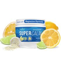 Suplementos: mistura de bebida em pó Nello Supercalm, limão e limão Suplementos: mistura de bebida em pó Nello Supercalm, limão e limão