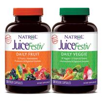 Suplementos Natrol: Juice Festiv, Fruit Festiv e Veggie Festiv