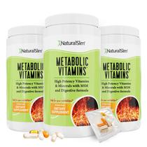 Suplementos NaturalSlim Metabolic Vitamins, pacote com 3