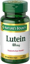 Suplementos Nature's Bounty Luteína 40 mg 30 Cápsulas Gelatinosas