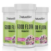 Suplementos nutricionais probióticos NaturalSlim Good Flora 60 cápsulas