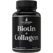 Suplementos para maximizar a espessura do cabelo, biotina e colágeno, 10000mcg