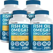 Suplementos PrimeMD 5 em 1 Óleo de peixe Omega 3 2100 mg (120 cápsulas) Suplementos PrimeMD 5 em 1 Óleo de peixe Omega 3 2100 mg (120 cápsulas)