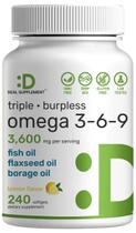 Suplementos SUPLEMENTO PROMOCIONAL Triple Omega 3-6-9 3.600 mg