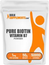 Suplementos vitamínicos a granel Biotina pura em pó 50 g de vitamina B7